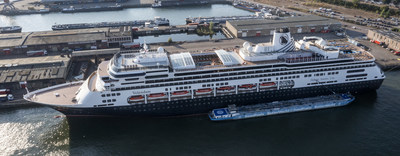 Holland America Line completed the cruise industry’s first multiweek test of biofuels on board Volendam at Port of Rotterdam in the Netherlands, in partnership with GoodFuels, a leading producer and supplier of sustainable biofuels for the transportation industry, and Wärtsilä, a leader in power and propulsion technologies for the marine market. According to GoodFuels, there was a 78% decrease in lifecycle CO2 emissions during the final 15 days of trial compared to marine gas oil emissions.