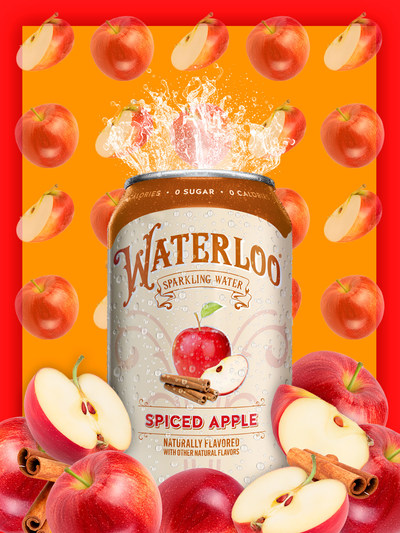 WATERLOO SPARKLING WATER LAYERS ON FULL FALL FLAVOR BY INTRODUCING ALL-NEW SPICED APPLE AND ANNOUNCING CRANBERRY COMEBACK