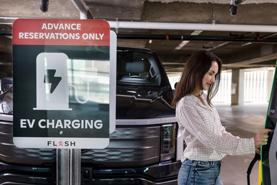 Demonstration of FLASH's new EV charging solution.