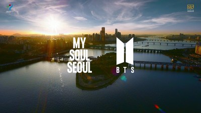 My Soul Seoul slogan with BTS's logo