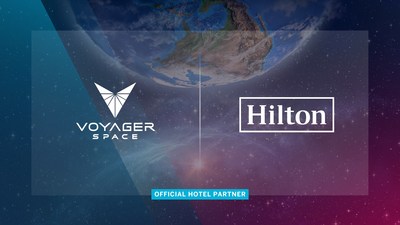Voyager x Hilton logo