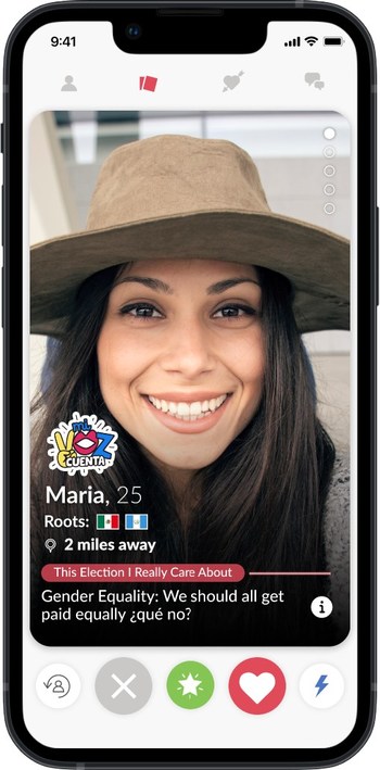 Chispa introduces new voter profile sticker to their profile to spark enthusiasm for the 2022 midterms