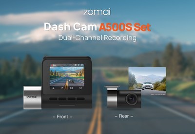 70mai Dash Cam A500S Set Dual-Channel Recording