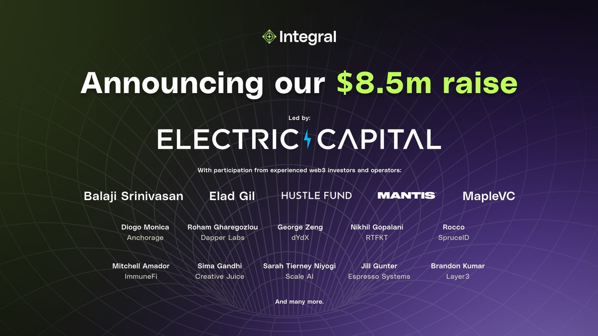 Integral announces $8.5M raise for Real-Time Web3 Accounting Tools - Vimarsana News