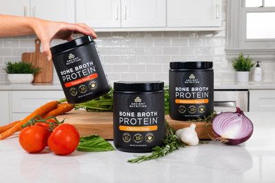 Ancient Nutrition Introduces New Savory Flavors into Best-Selling Bone Broth Protein™ Line: Chicken Soup, Butternut Squash and Tomato Basil