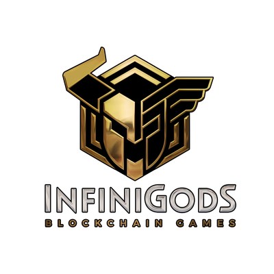 InfiniGods logo for the announcement