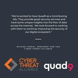 Quad9 Joins the Cyber Threat Alliance as Leading DNS Service to Improve the Cybersecurity of Our Global Digital Ecosystem