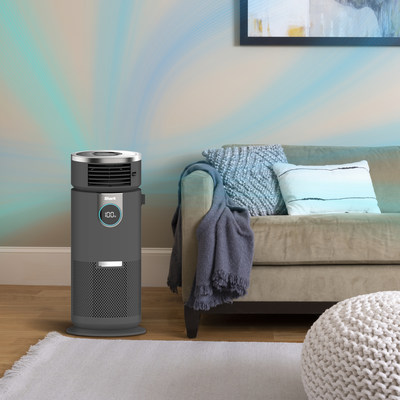 The Shark® Air Purifier 3-in-1 MAX with True HEPA and the Shark® Air Purifier 3-in-1 with True HEPA feature an air purifier, fan and heater all in one unit. Consumers can choose between three modes: purified air, purified heat, or purified fan for comfort in every moment.