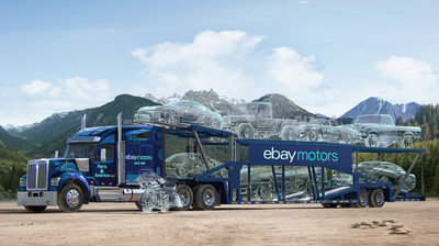 The eBay Motors ‘Parts of America’ hauler is stopping in small towns across the country to pick up eight rides, customized by partner builders with parts from eBay, which represent the best of US car culture.