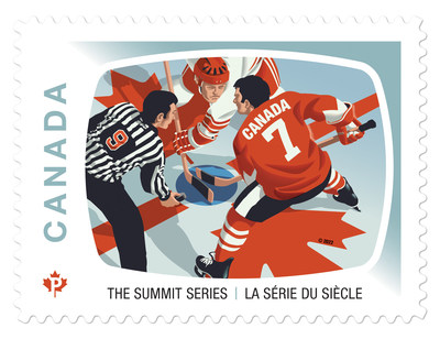 Le timbre sur la Série du siècle (Groupe CNW/Postes Canada)