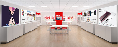 Exclusive Total by Verizon store interior rendering. Image courtesy of Verizon. (PRNewsfoto/Total by Verizon)