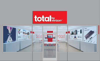Representación exclusiva del interior de la tienda Total by Verizon. Cortesia de Verizon. (PRNewsfoto/Total by Verizon)