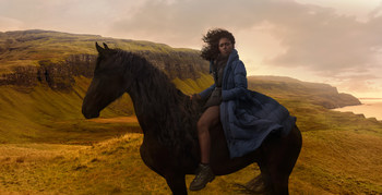 Actress Jodie Turner-Smith wearing the Marlow parka Credit: Annie Leibovitz for Canada Goose (CNW Group/Canada Goose)