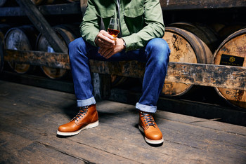 Wolverine, Buffalo Trace and Huckberry work together to create a special edition Wolverine 1000 Mile boot