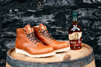 Wolverine, Buffalo Trace and Huckberry work together to create a special edition Wolverine 1000 Mile boot
