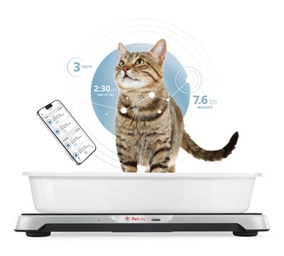 Developed by a team of Purina behaviorists, veterinarians and data scientists, the Petivity Smart Litterbox System uses artificial intelligence to learn each cat’s unique litterbox patterns and identify subtle but meaningful changes in weight, frequency, waste type and elimination schedule.