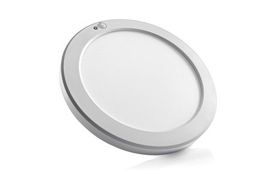 The Energy Star-certified Leviton LED Downlight with Motion Sensor automatically switches its built-in LED light on when it senses motion and automatically switches the light off in the user’s selected choice of either 30 seconds or three minutes after no motion is detected.