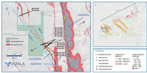 VIZSLA SILVER EXPANDS MINERALIZATION WEST OF NAPOLEON AND ACQUIRES NEW CLAIMS, ADDING OVER 400 METRES OF POTENTIAL VEIN STRIKE
