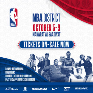 "NBA DISTRICT" FAN-EVENT IN ABU DHABI ZUR FEIER DER NBA UND POPULAR CULTURE AB OKT. 5-9 IM RAHMEN DER ERSTEN SPIELE DER LIGA IN DEN VAE