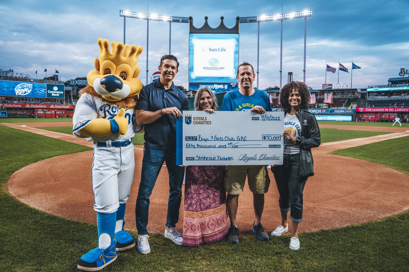 Sun Life and the Royals celebrate 5 years of #StrikeoutDiabetes campaign; raise $50,000 for Boys &amp; Girls Clubs of Greater Kansas City