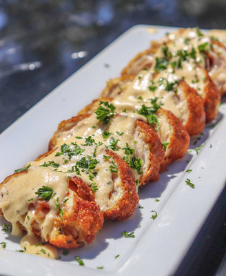 Tender, juicy and smothered in a creamy Creole Dijon sauce, this is not your traditional Chicken Cordon Bleu. By combining the classic breaded chicken, ham and cheese with the flavors of Tony Chachere’s Creole seasoning and herbs, @flychefaldenb says this comfort food will soon be a new family favorite.