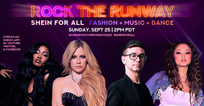SHEIN anuncia desfile Rock The Runway: SHEIN for All com apresentações especiais de Avril Lavigne, Shenseea, Ylona Garcia e muito mais (PRNewsfoto/SHEIN)