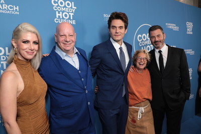Kelly Rizzo, Jeff Ross, John Mayer, Susan Feniger and Jimmy Kimmel attend Cool Comedy Hot Cuisine: A Tribute to Bob Saget and benefit for the Scleroderma Research Foundation at the Beverly Wilshire Hotel on Wednesday, September 21, 2022 in Los Angeles, CA (photo: Ben Shmikler/ABImages)