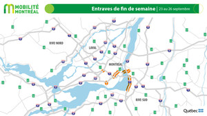 PLANIFIER SES DÉPLACEMENTS DURANT LA FIN DE SEMAINE DU 23 AU 26 SEPTEMBRE ENTRAVES MAJEURES SUR LE RÉSEAU AUTOROUTIER