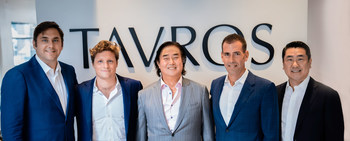 (Von links nach rechts) Dov Barnett (Tavros), Colin Rankowitz (Tavros), Fa Park (INCOCO), Nicholas Silvers (Tavros), Brion Lee (INCOCO), mit freundlicher Genehmigung von Tavros Holdings