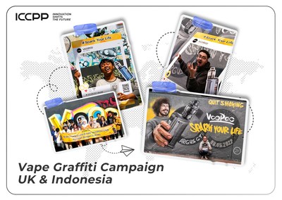 ICCPP Vape Graffiti Campaign in UK & Indonesia