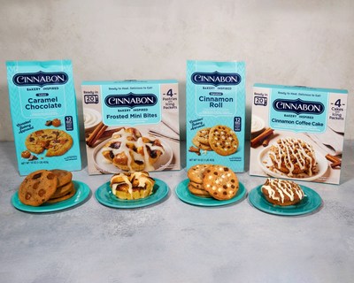 For fans who can't get enough Cinnabon or don't have a bakery nearby, the brand is introducing a new line of eight premium Cinnabon Bakery Inspired Ready-To-Bake Cookie Doughs and Ready-To-Heat Desserts, available at Walmart stores nationwide.  Starting Oct.  1, fans can get their fix with new quick and convenient Cinnabon Bakery Inspired Frosted Mini Bites, Cinnamon Coffee Cake, Cinnamon Roll Cookie Dough and Salted Caramel Chocolate Cookie Dough, with more treats to hit Walmart shelves Nov.  1.