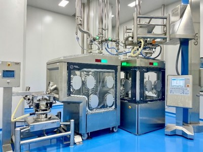 Tableting equipment in the high potency oral drug product manufacturing facility in Wuxi city, China