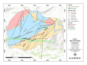 CANTEX EXTENDS MAIN ZONE TO DRILL CONFIRMED 2,300 METRES ON ITS 100% OWNED NORTH RACKLA PROJECT, YUKON