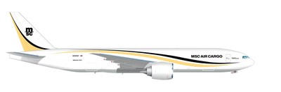 MSC markalı Boeing 777-200F uçağı