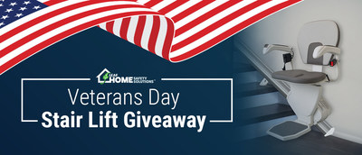 To honor those who have served, Leaf Home Safety Solutions will be providing and installing one of its industry-leading stair lifts for a deserving veteran in the communities of each of its 21 locations across the United States through its second annual Veterans Day Stair Lift Giveaway.