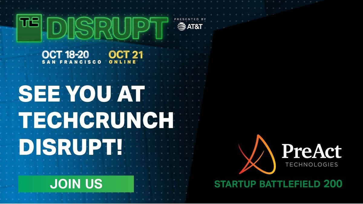 PreAct Technology Named a TechCrunch StartUp Battlefield Company - Vimarsana News