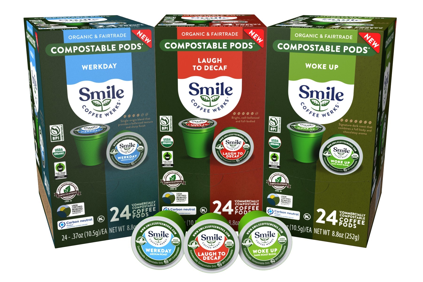 Smile Coffee Werks® Enhances Sustainability with Fair Trade and USDA Organic Certifications