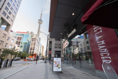 The first Toronto Pret A Manger location is downtown at 60 John Street (CNW Group/Pret A Manger)
