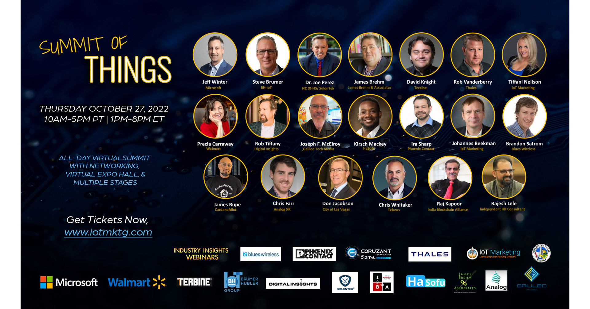 IoT Marketing to Hold Summit of Things Hybrid Event with Live Stage in ...