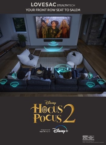 Lovesac is sponsoring a Watch With Your Witches Ultimate Movie Night Sweepstakes