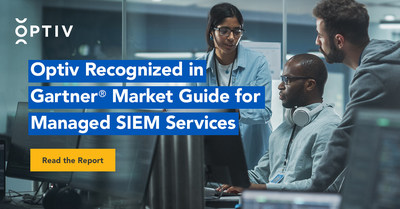 Optiv, the cyber advisory and solutions leader, has been named a Representative Vendor in the Gartner "Market Guide for Managed Security Information and Event Management (SIEM) Services” report.