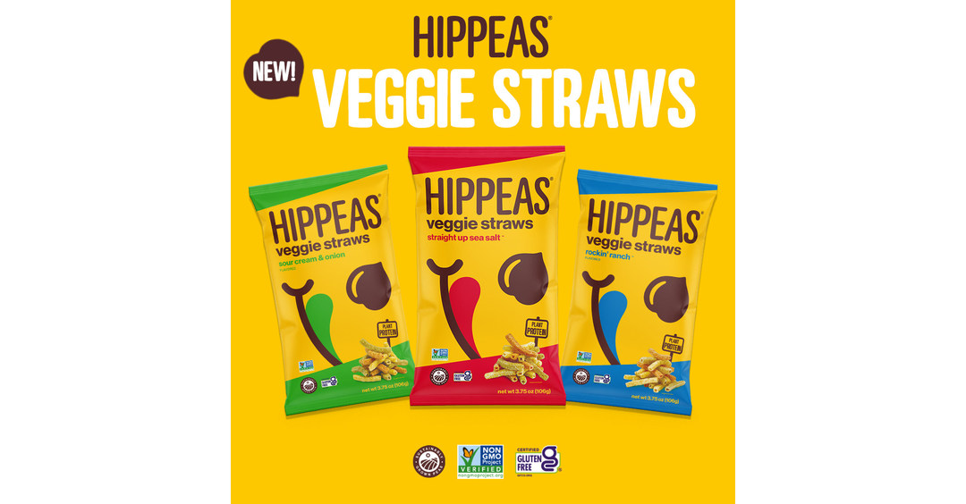 HIPPEAS® Launches Veggie Straw Line and Adds New PlantPowered Pulse to
