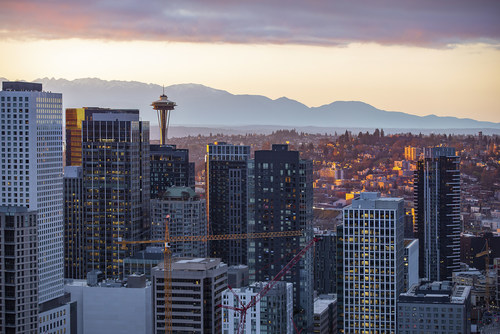 Photo of downtown Seattle Washington Photo of downtown Seattle Washington