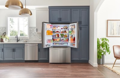 Home cooks can store all their favorite foods without sacrificing design with LG’s exclusive new Counter Depth Max refrigerator that offers a standard-depth capacity in a counter-depth design for a seamless built-in look.