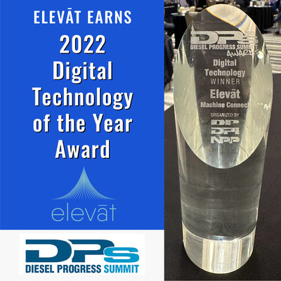 Elevāt Machine Connect Earns 2022 Diesel Progress Digital Technology of the Year Award