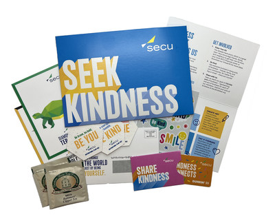 Throughout October, employees, members and partners, as well as the greater community, are encouraged to be kind and inspire others to do the same via SECU’s Kindness Kits. Learn more at www.secukindness.org.