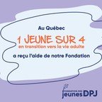 Au Québec, 1 jeune sur 4 en transition vers la vie adulte a reçu l'aide de la Fondation des jeunes de la DPJ