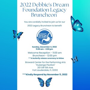 Debbie's Dream Foundation: Curing Stomach Cancer Hosts the 2022 DDF Legacy Bruncheon