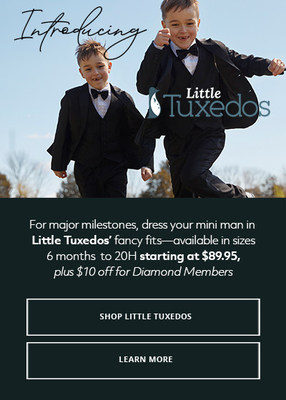 David’s Bridal Enters Children Suit and Formalwear Business with New Partner Little Tuxedos.