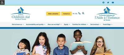 The Catholic Children's Aid Society of Toronto (CCAS) new and improved website. (CNW Group/Catholic Children's Aid Society Of Toronto)